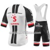 Conjunto Maillot + Culotte Corto con tirantes 2018 Team Sunweb N001